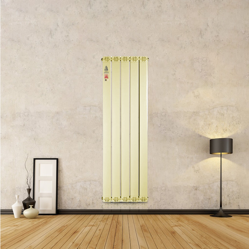 铜铝复合星欧注册/散热器75×50鹅黄色